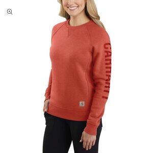 Carhartt Crew Neck Relaxed Fit Red Sweatshirt